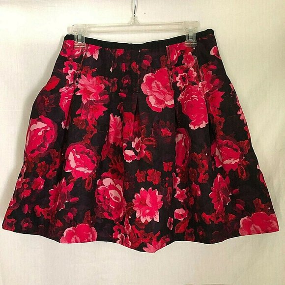 GAP Floral Inverted Pleats A-Line Mini Skirt 4 - Picture 3 of 12